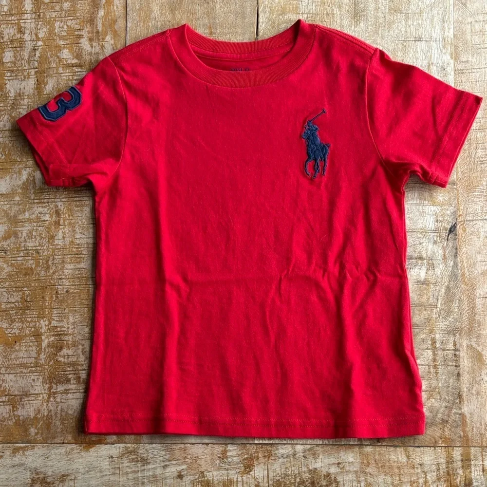 NWOT Ralph Lauren Boys Red Tee 3t